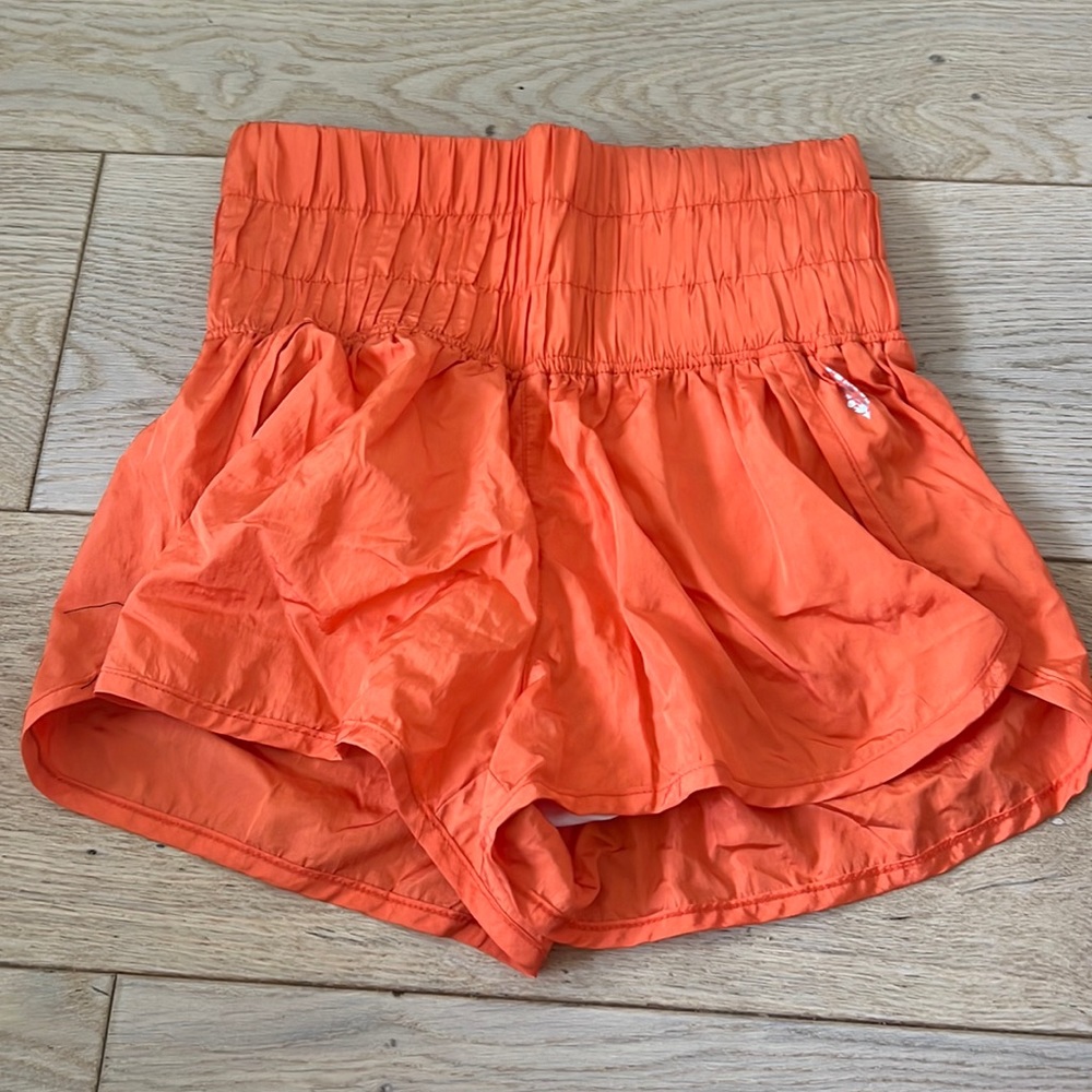 orange free people shorts